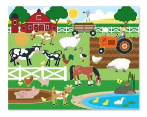 Toyville Travel Toys Melissa and Doug reusable sticker pad habitats