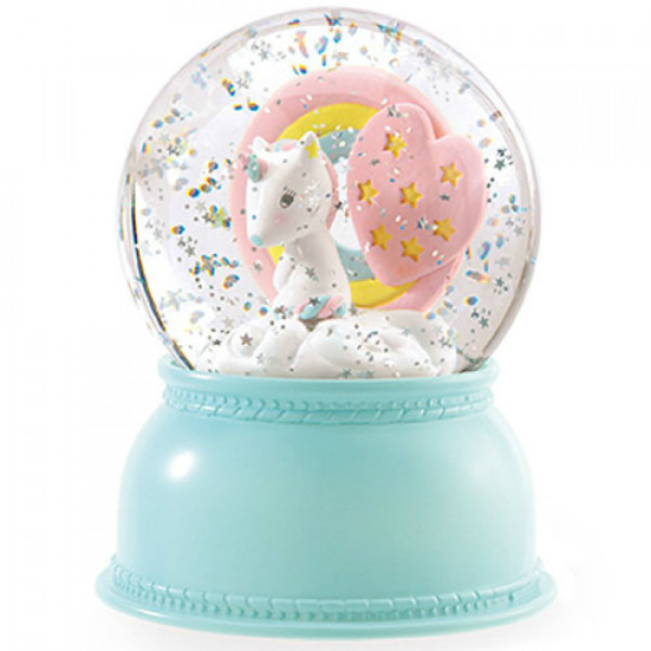 Djeco Unicorn Snow Globe Night Light | Toyville