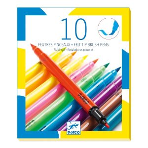 Djeco Brush Felt Pens - Pop