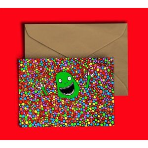DixonDoesDoodles Dinosaur Ball Pit Card