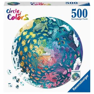 Ravensburger Oceans 500pc circular jigsaw puzzle