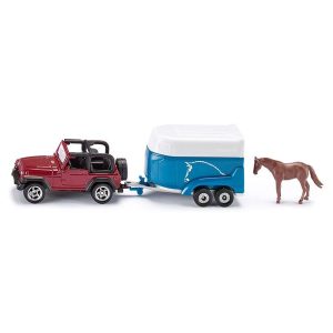 Siku 1651 Jeep with Horse Trailer