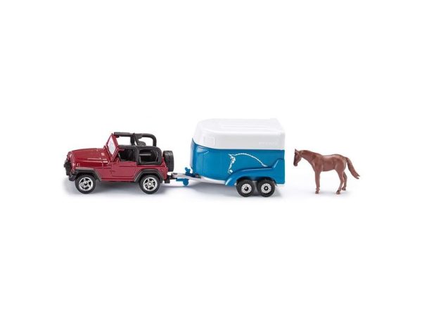 Siku 1651 Jeep with Horse Trailer