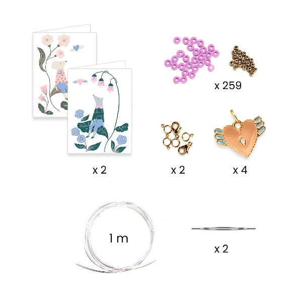 Djeco Duo Jewels - Heart Heishi - Image 3