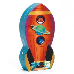 Djeco Spaceship 16pc Silhouette Jigsaw Puzzle