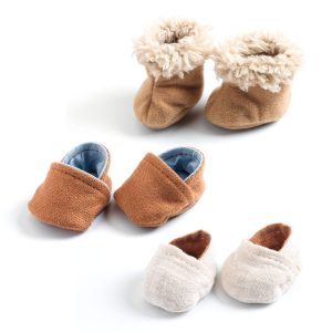 Djeco Pomea Set of 3 Pairs of Doll's Slippers