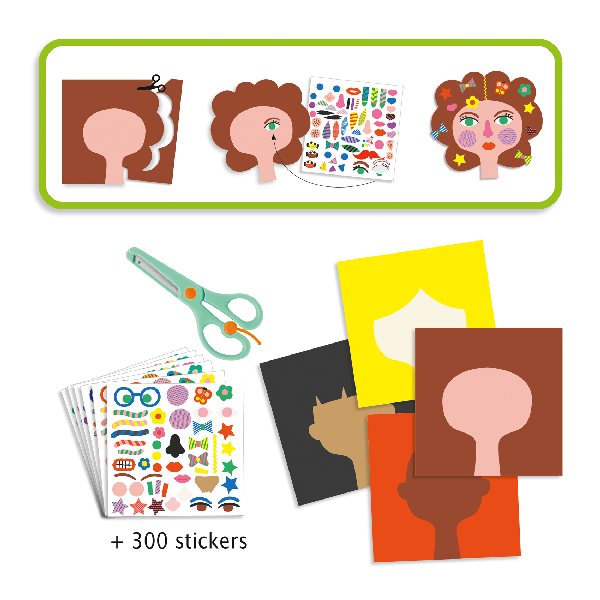Djeco Hairdresser Stickers - Image 2