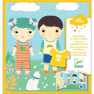 Djeco Reusable Stickers Clothes