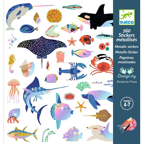 Djeco Metallic Stickers Ocean