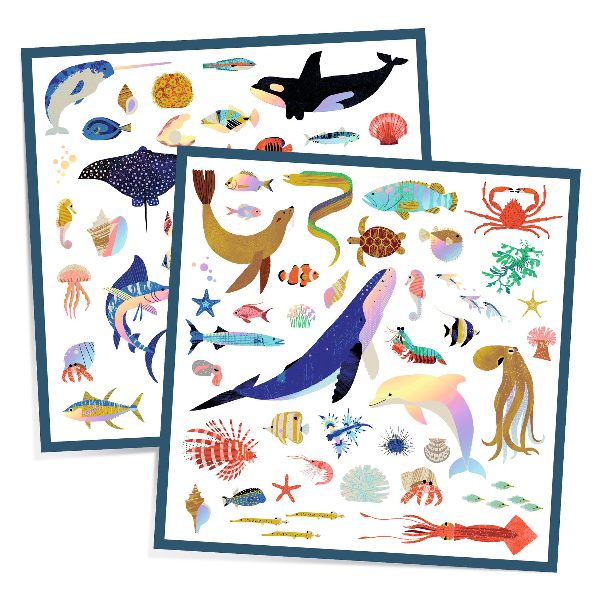 Djeco Metallic Stickers Ocean - Image 2