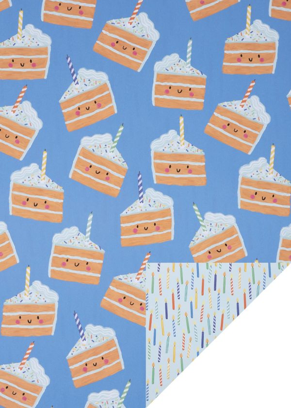 Glick Gift Wrap Sheet - Cakey Blue