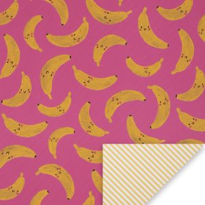Glick Gift Wrap Sheet - Go Bananas