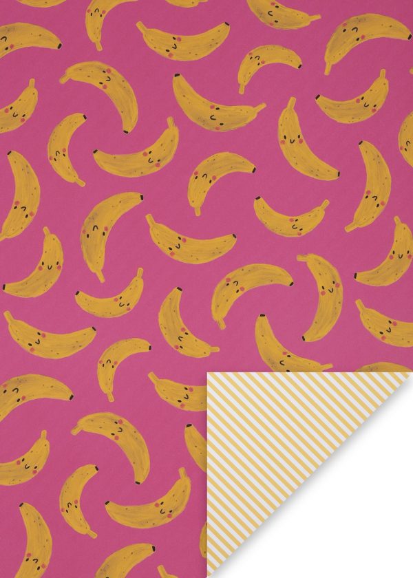 Glick Gift Wrap Sheet - Go Bananas