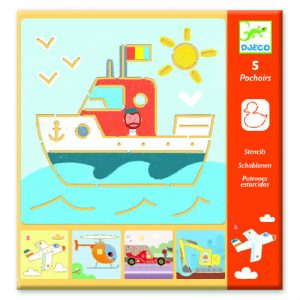 Djeco Stencils Transport