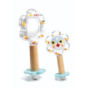 Djeco BabyFlower Mirror Rattle