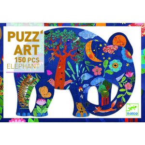 Djeco PuzzArt Elephant 150pc Jigsaw Puzzle
