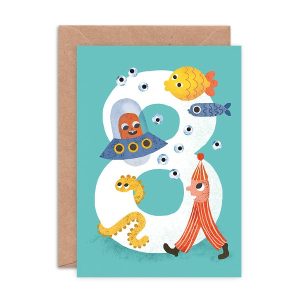 Emily Nash Crazy Critters Age Eight Greeting Card