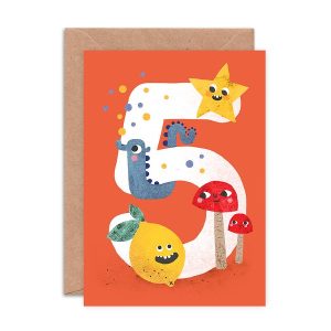 Emily Nash Crazy Critters Age Five Greeting Card