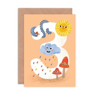 Emily Nash Crazy Critters Age Three Greeting Card