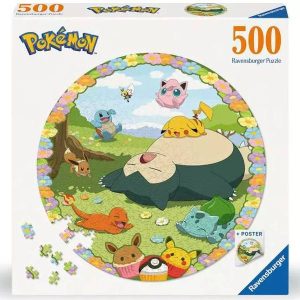 Ravensburger Blooming Pokemon 500pc Circular Jigsaw Puzzle