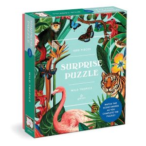 Galison Wild Tropics 1000pc Surprise Jigsaw Puzzle