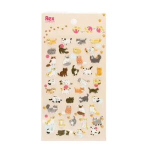 Rex London 3D Puffy Stickers - Cats