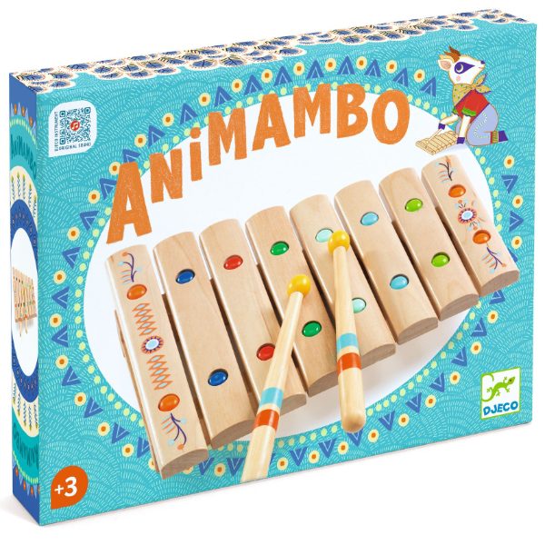 Djeco Animambo Wooden 8 Bar Xylophone