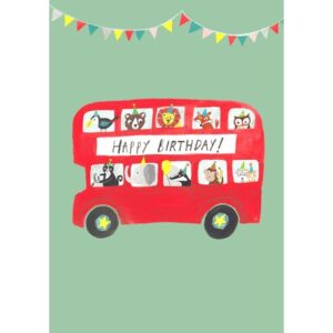 Just Like Sophie Birthday Bus Greetings Card