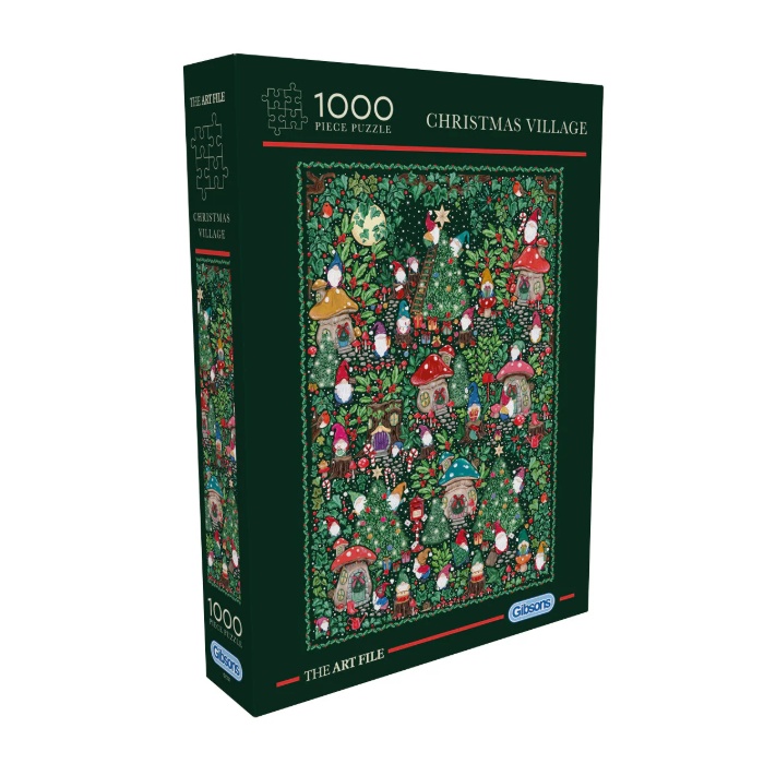 Gibsons The Art File: Christmas Village 1000pc Jigsaw Puzzle