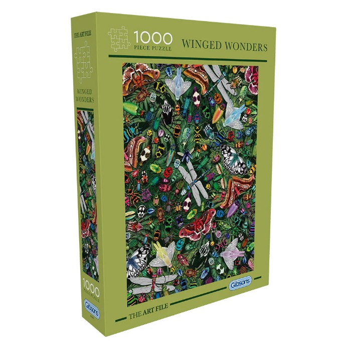 Gibsons The Art File: Winged Wonders 1000pc Jigsaw Puzzle