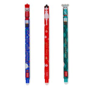 Legami Christmas Nutcracker Erasable Pen Set