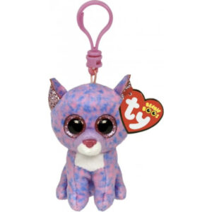 Ty Cassidy Lavender Cat Key Clip