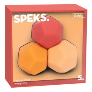 Speks Odds Silicone Fidget Magnets - Orange Planes