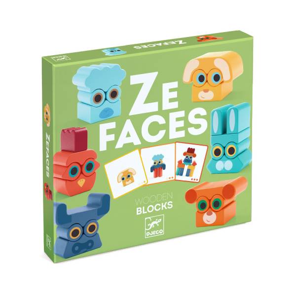 Djeco Ze Faces Wooden Game