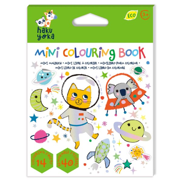 Haku Yoka Mini Colouring Book Space