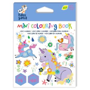 Haku Yoka Mini Colouring Book Unicorn