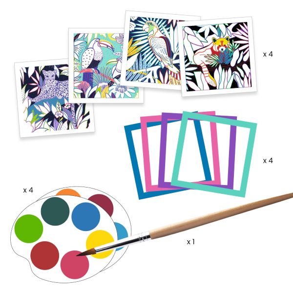 Djeco Cards to Paint - Selva - Image 3