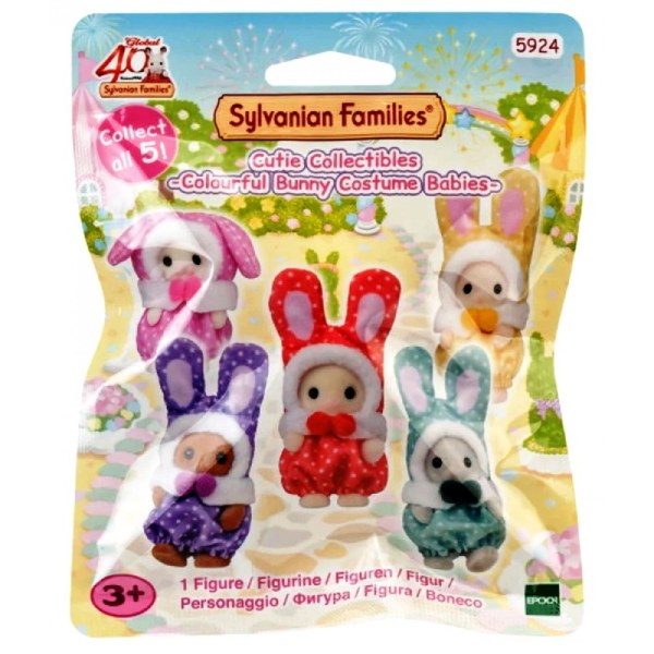 Sylvanian Families Baby Colourful Bunnies Costume Series